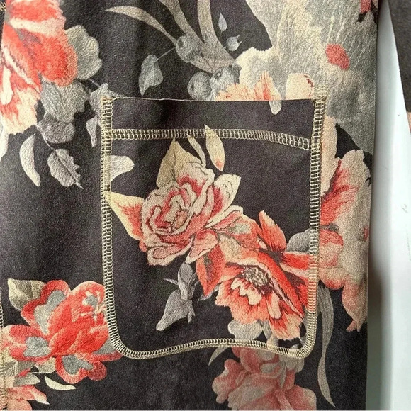Solitaire x Anthropologie NEW!! Monarc Rose Open Front Duster Kimono Size XL - Picture 5 of 12